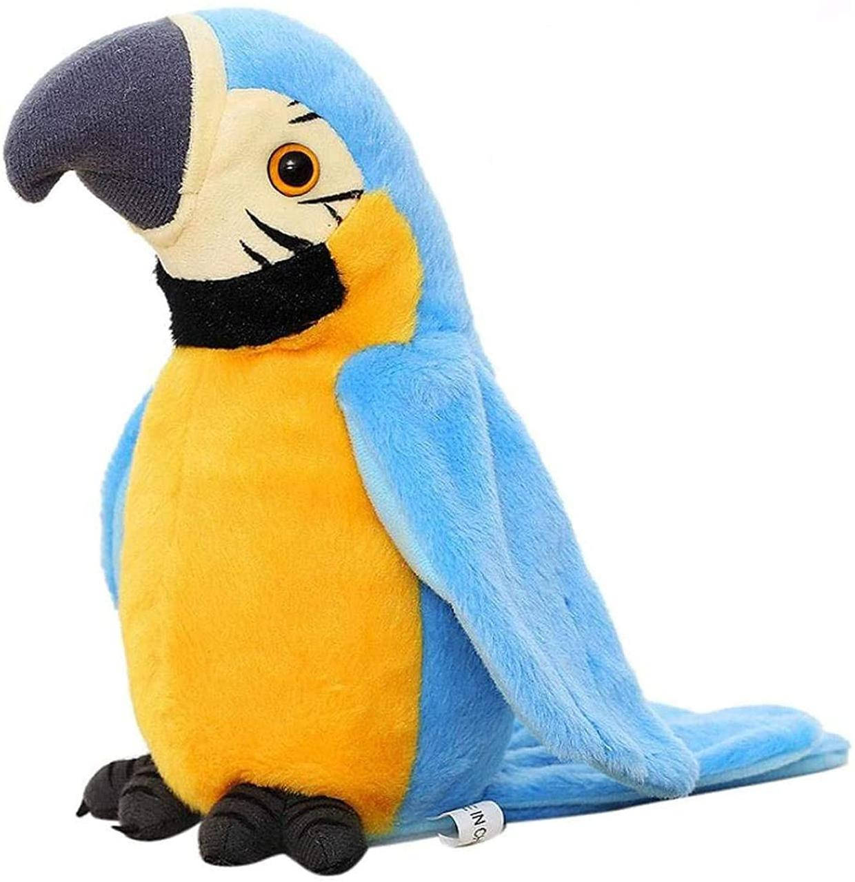 

Интерактивная игрушка говорящий Попугай Parrot Talking Голубой