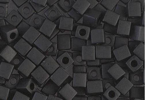 

Miyuki Square Beads 4 мм SB0401F Matted Black
