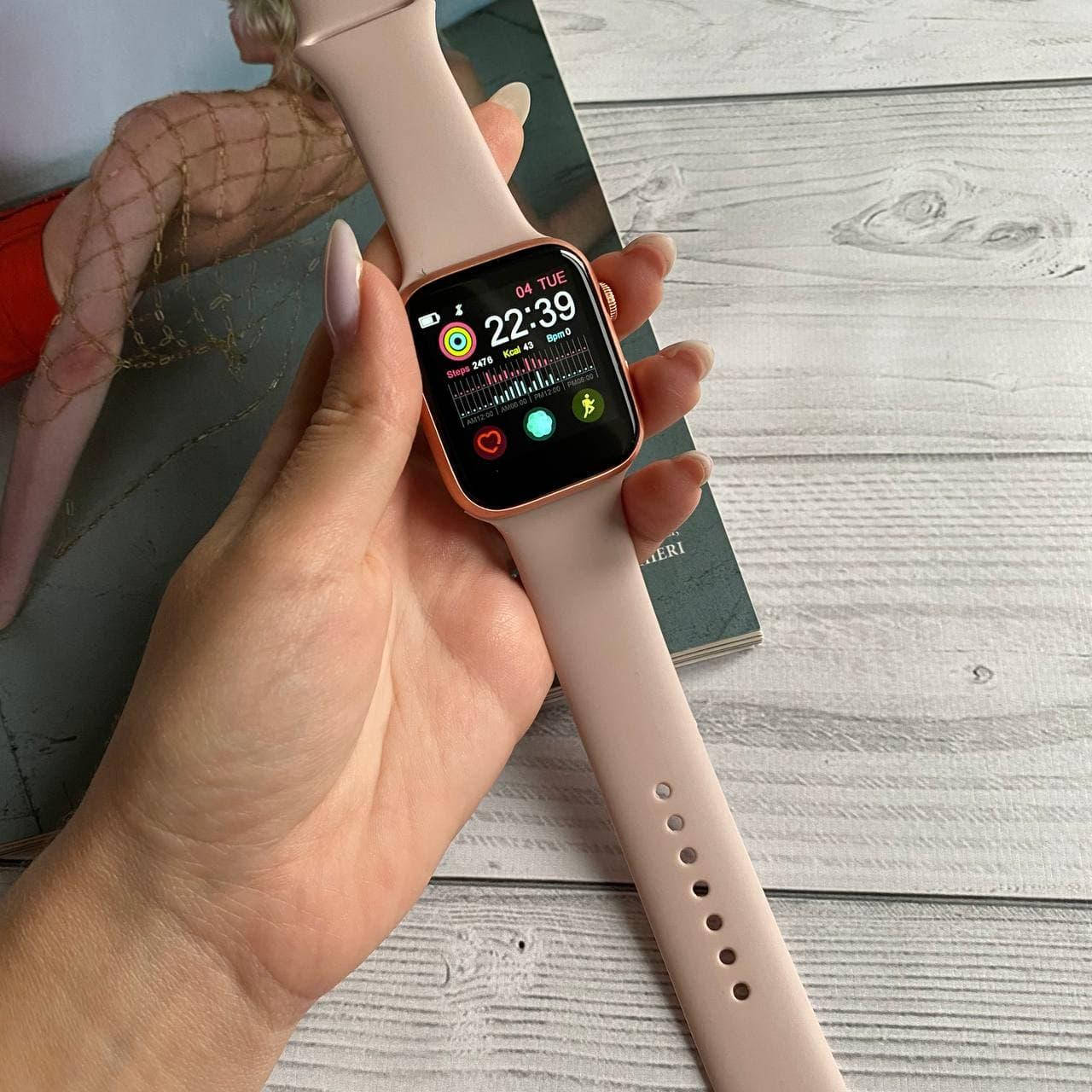 

Смарт Часы IWO X7 Smart Watch Пульсометр,Тонометр ,Сенсорный Экран (Розовый)