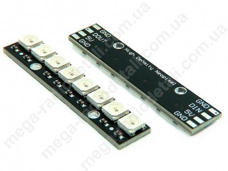 

Модуль NeoPixel Линия 8led, WS2812B для Arduino