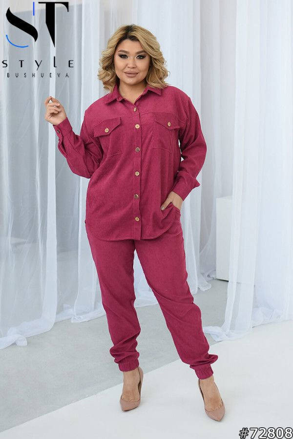 

Стильный костюм брючный вельветовый костюм Размеры: 48-50.52-54.56-58, Разные цвета