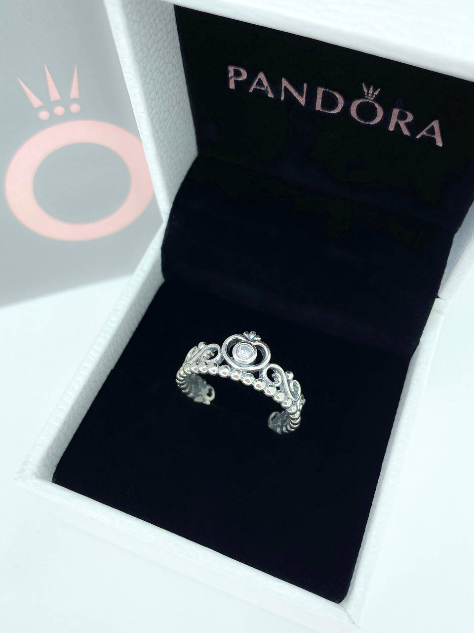 

Серебряное кольцо Pandora "Корона" 190880CZ
