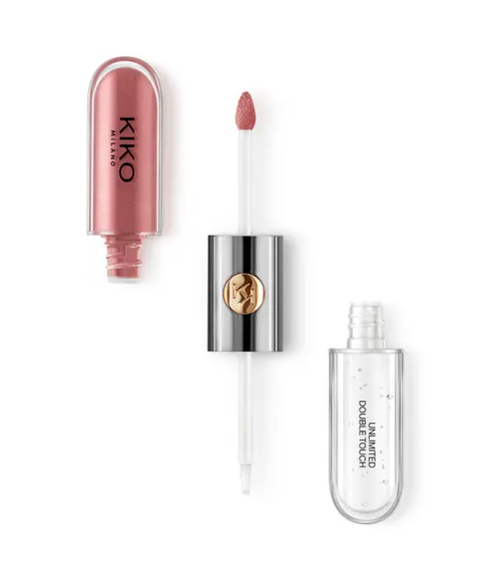 

Стойкая жидкая помада Unlimited Double Touch Kiko (120 Rosa Malva)