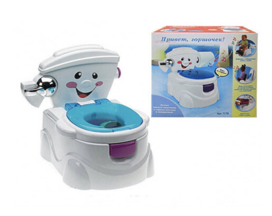 

Горшок детский Baby Breeze музыкальный &quotПривет, горшочек!&quot 7178
