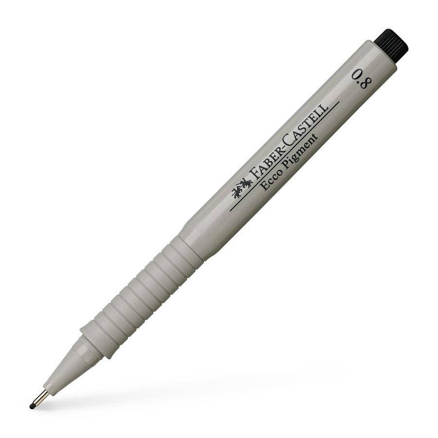 

Линер черный Ecco pigment 0,8 мм Faber-Castell