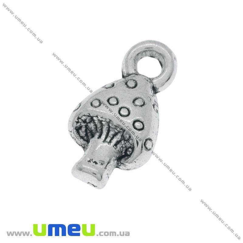 

Подвеска металлическая Гриб, Античное серебро, 13х8 мм, 1 шт (POD-003325)