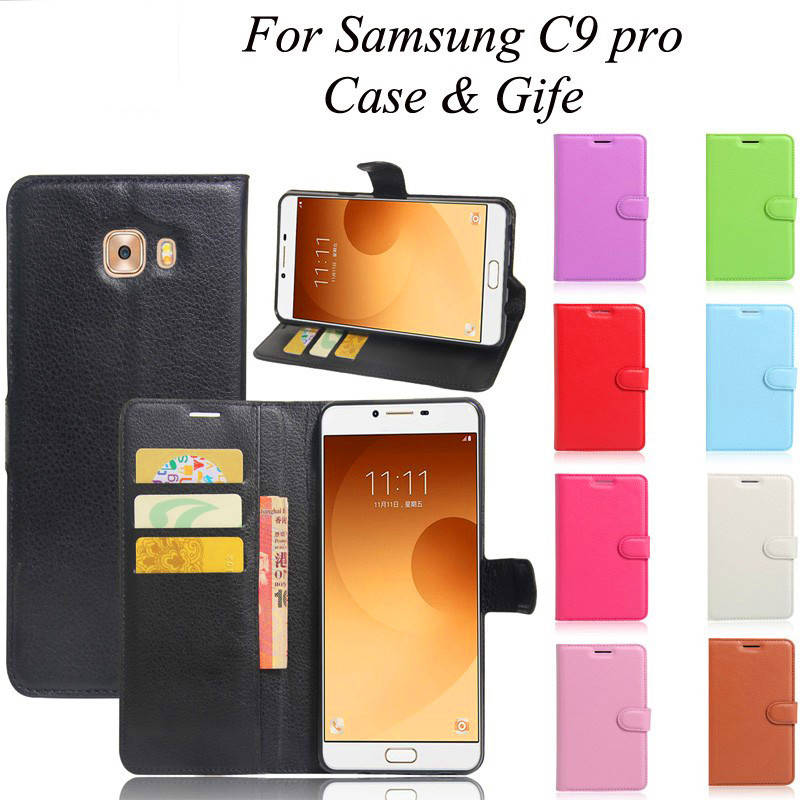 

Чехол книжка для Samsung Galaxy C9 Pro (9 цветов), Разные цвета