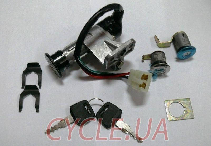 

Замок зажигания в сборе скутер 4т GY6-50/60/80cc