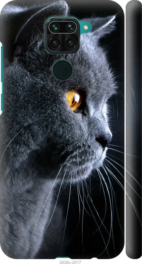 

Чехол для Xiaomi Redmi Note 9 с картинкой / на Ксяоми, сяоми, ксиоми редми ноте 9 с принтом Красивый кот, Черный