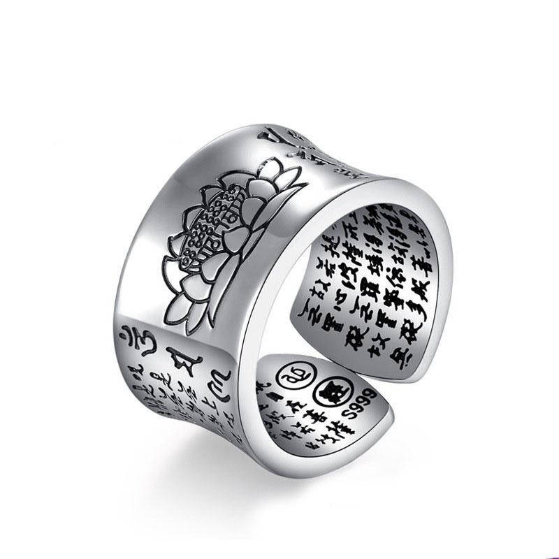 

Кольцо Тибет с мантрой Сутра Лотоса