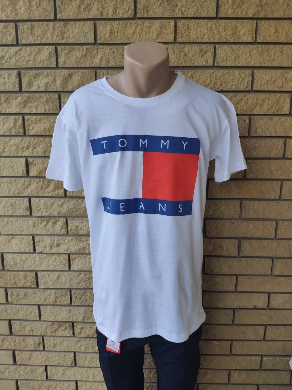 

Футболка мужская брендовая больших размеров TOMMY JEANS, Украина XL, белый
