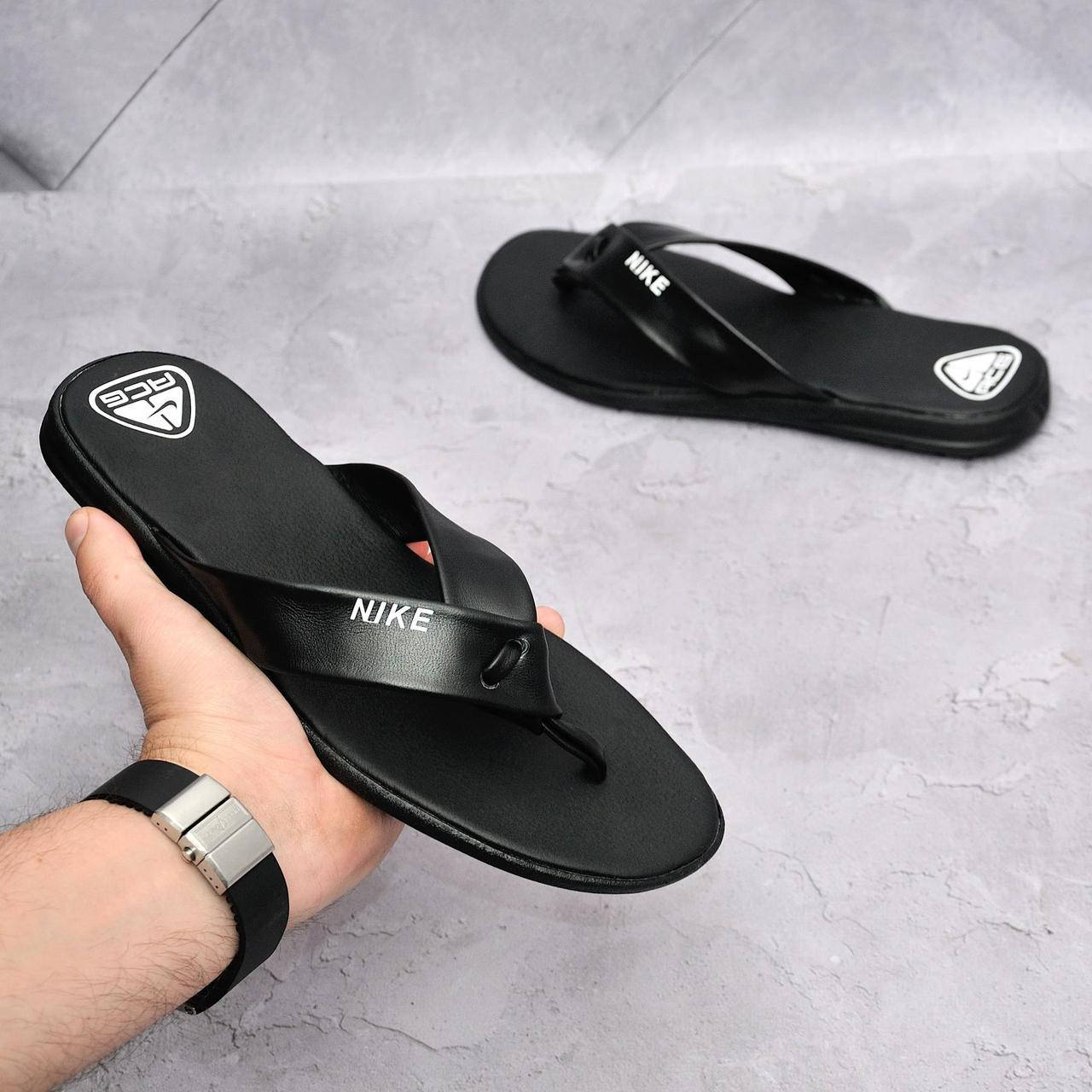 

Шлепанцы вьетнамки Nike мужские черные, Черный