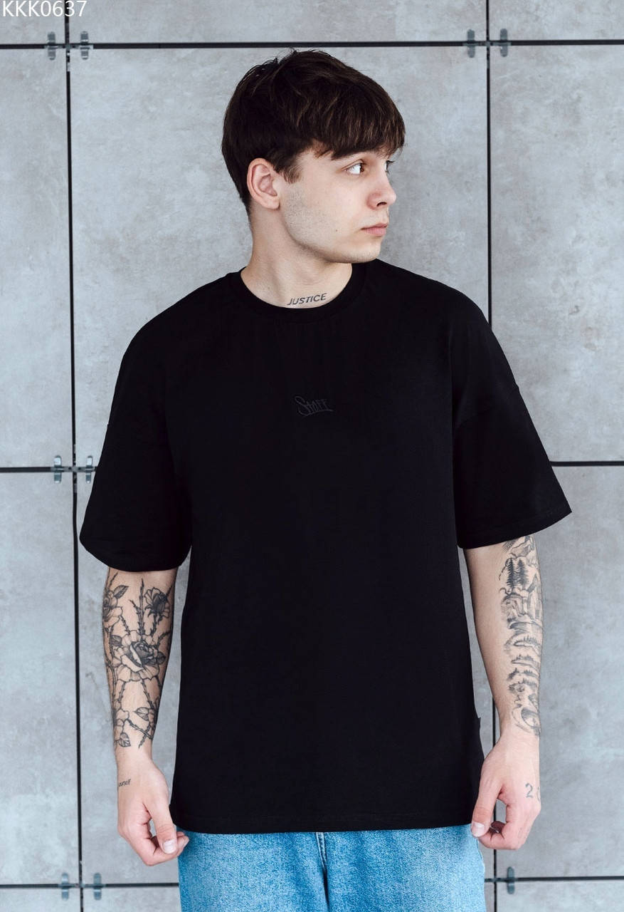 

Футболка Staff black logo oversize розмір XS, S