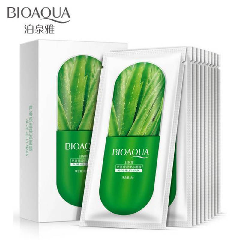 

Маска для лица с Алое Вера увлажняющая BIOAQUA Aloe Jelly Mask (8г)