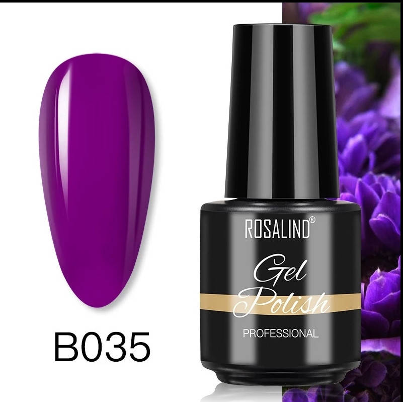 

Гель лак для ногтей, маникюра, педикюра Rosalind Розалинд 7мл. Сиреневый 35