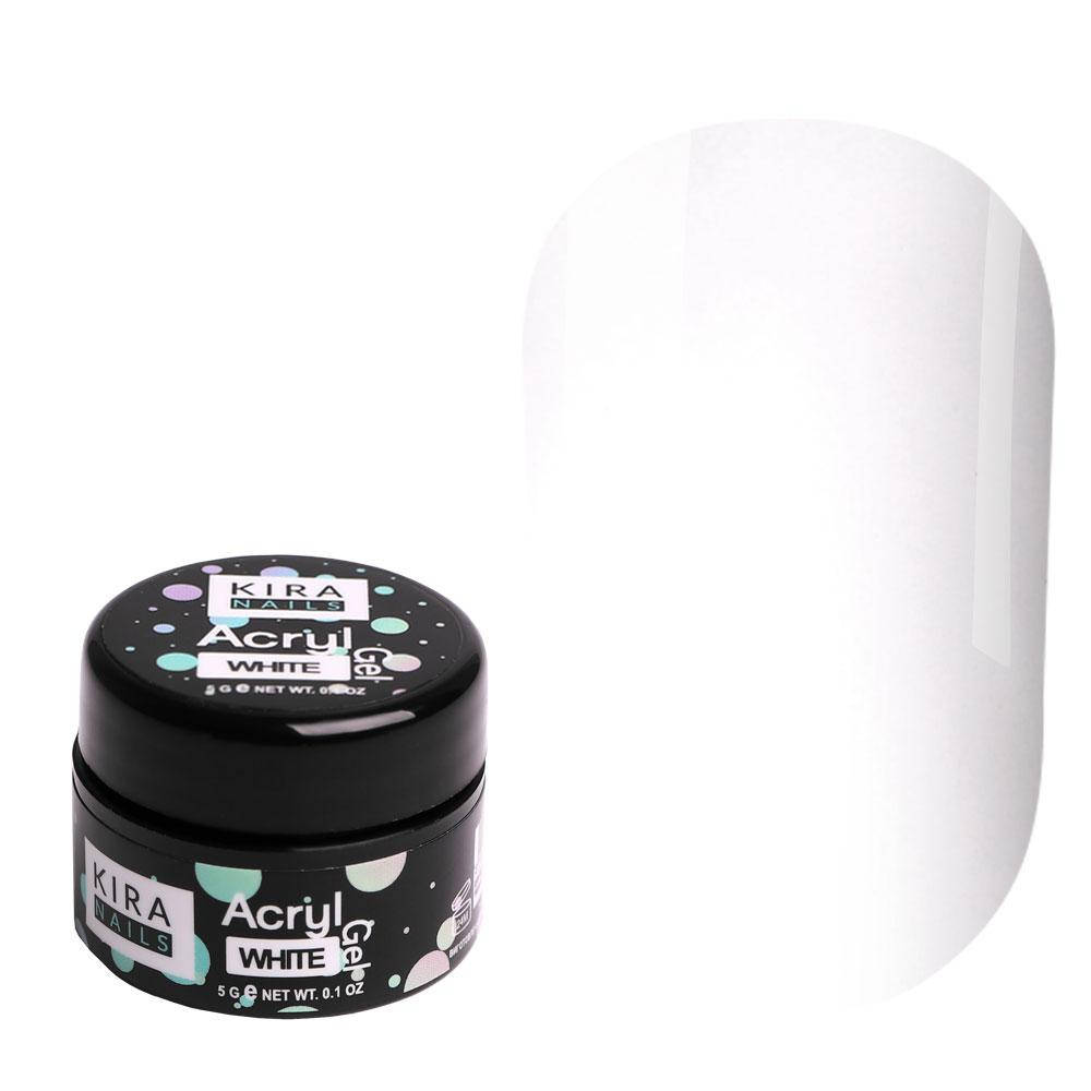 

Kira Nails Acryl Gel - White, 5г