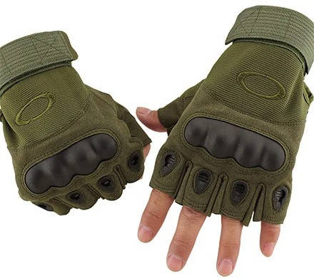 

Перчатки тактические Oakley беспалые армейские Green L