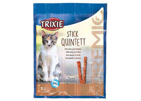 

TRIXIE Палочки "PREMIO Quadro-Sticks" ягненок и индейка для кошек 5шт*5гр