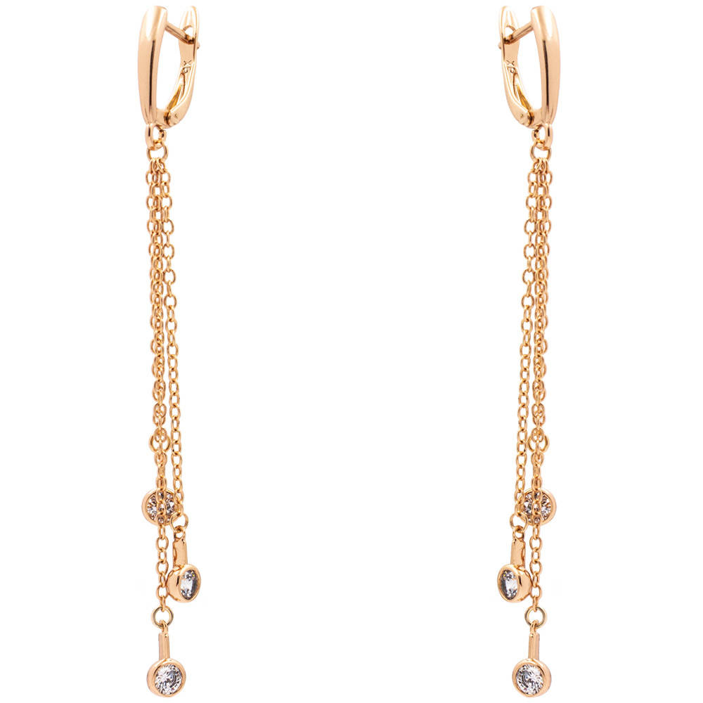 

Серьги "Летний дождь" лимонная позолота