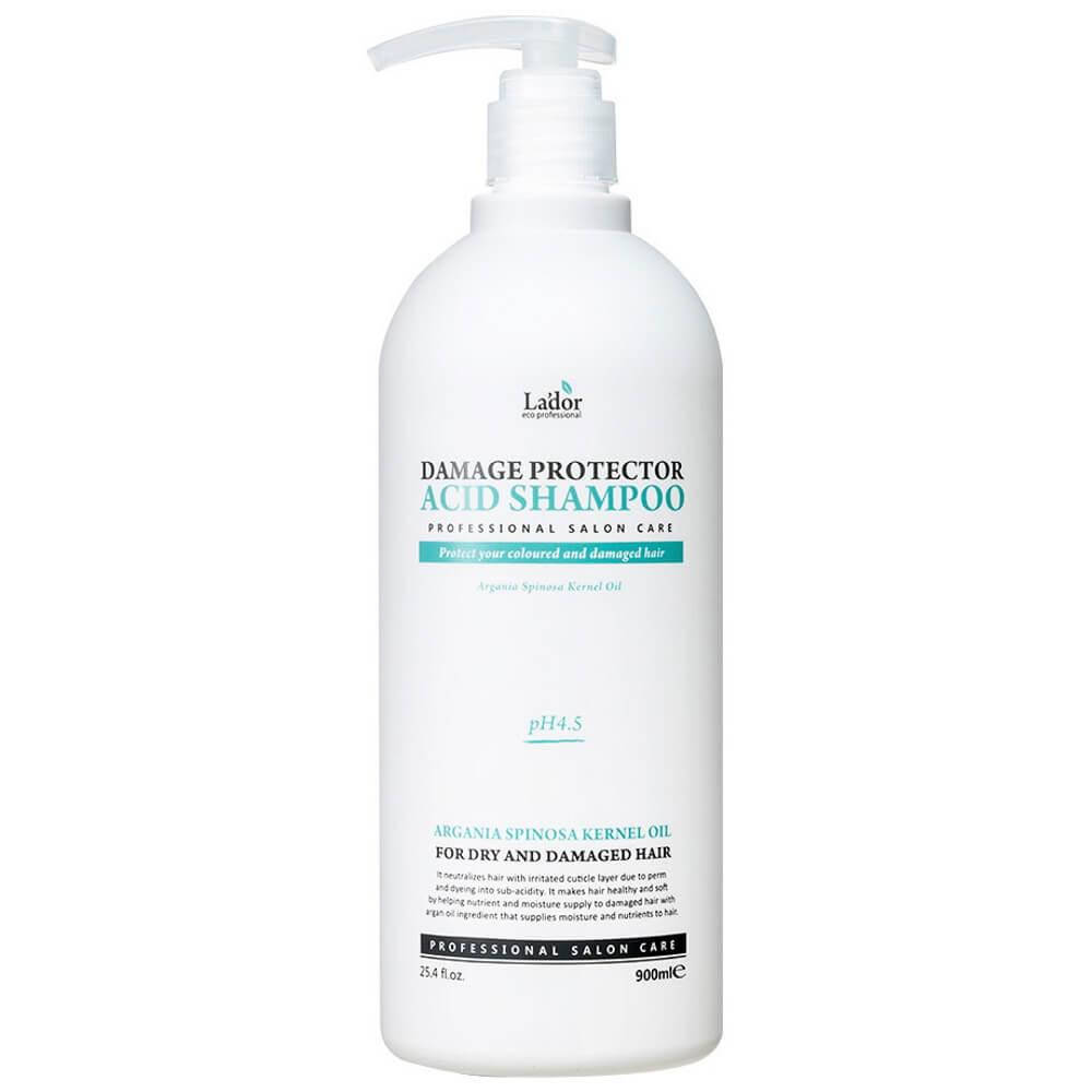 

Шампунь для завитых и окрашенных волос Lador Damage Protector Acid Shampoo 900 мл (8809500810926)