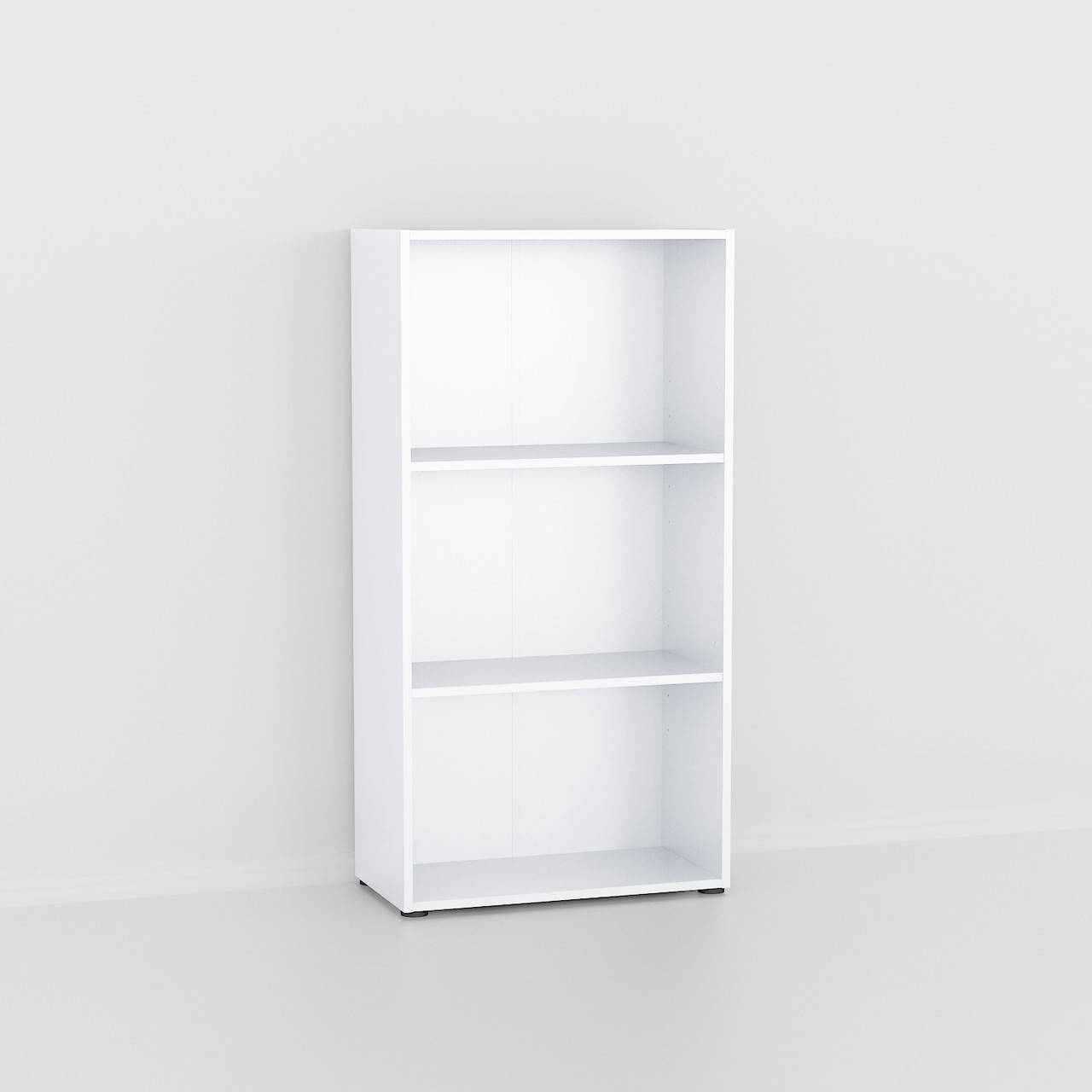 

Книжная полка, стеллаж для книг и игрушек, этажерка на 3 полки G0002 Белый