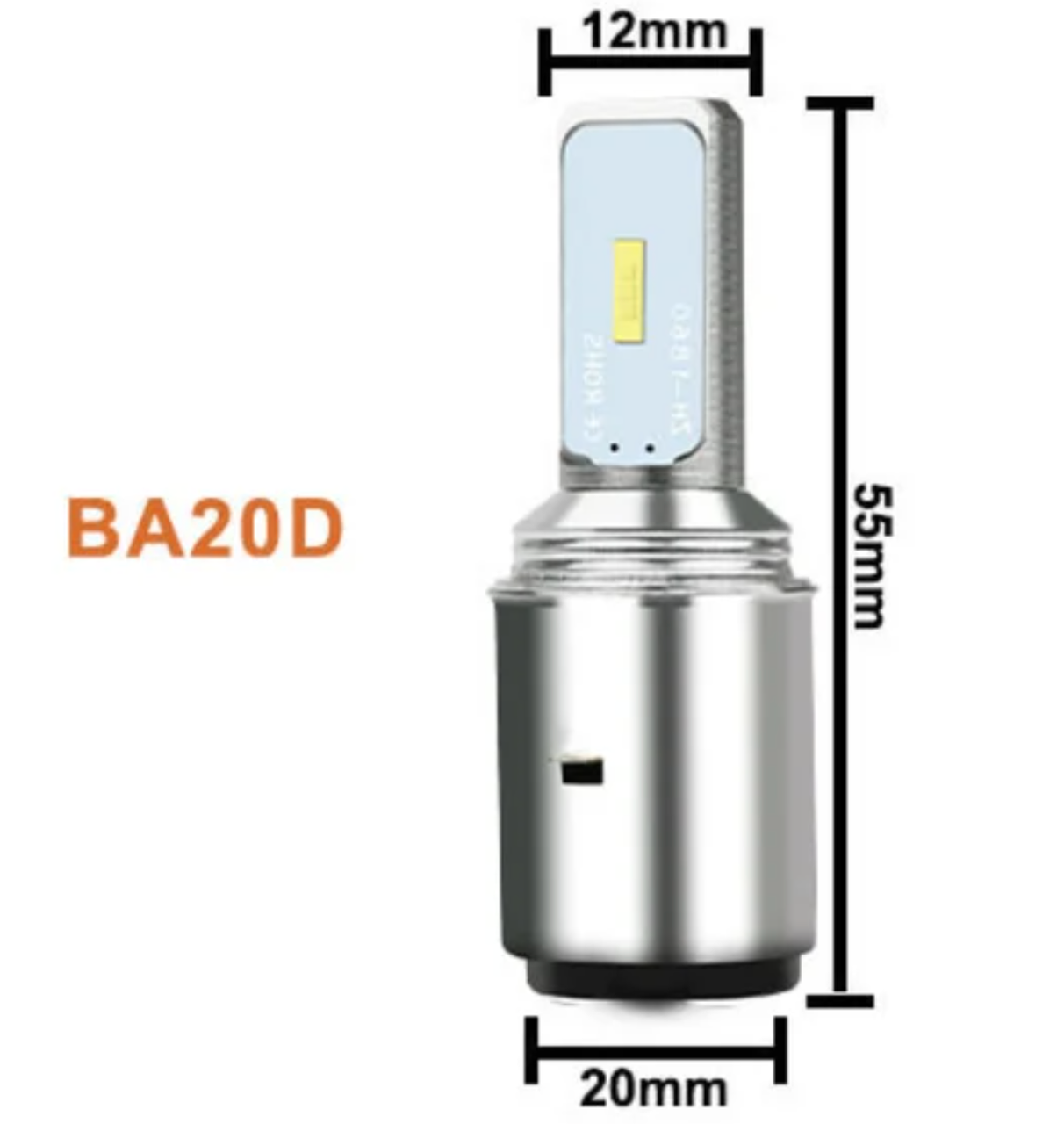 

Мотоцыклетная LED H6 BA20D 12V 6000K SMD мото лампа h6 ва20д