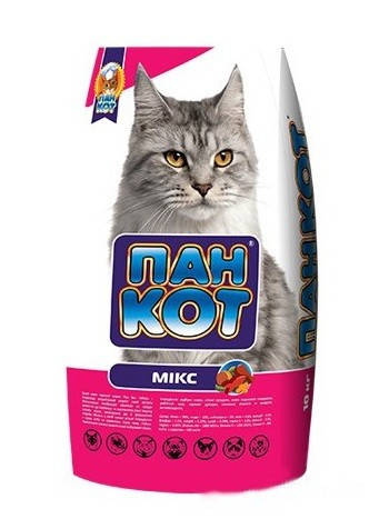 

Корм для кошек Пан Кот сухой микс 10кг