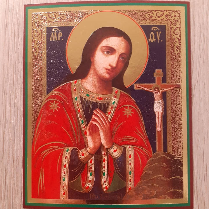 

Лик Пресвятой Богородицы Ахтырская, 10х12 см