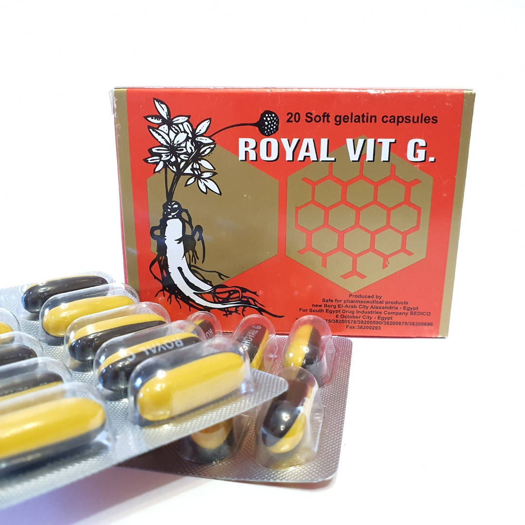 

Королевские капсулы с женьшенем Royal Vit G Египет