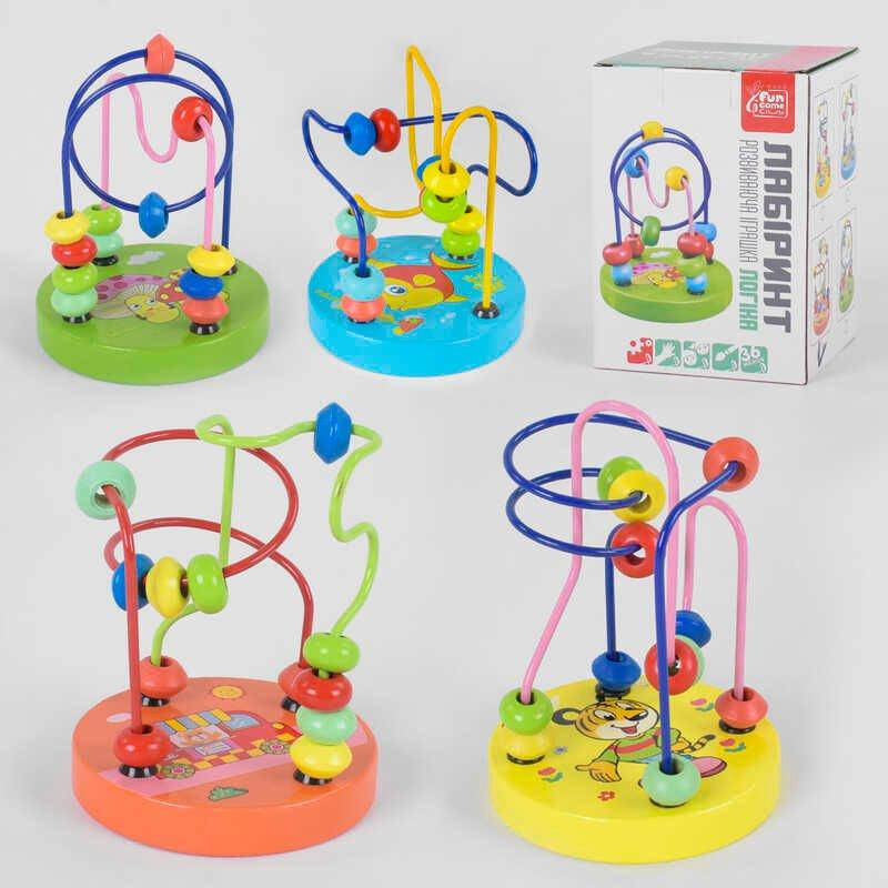 

Деревянная игра "Лабиринт" 31584 (20) "4FUN Game wood Club", 4 вида, в коробке