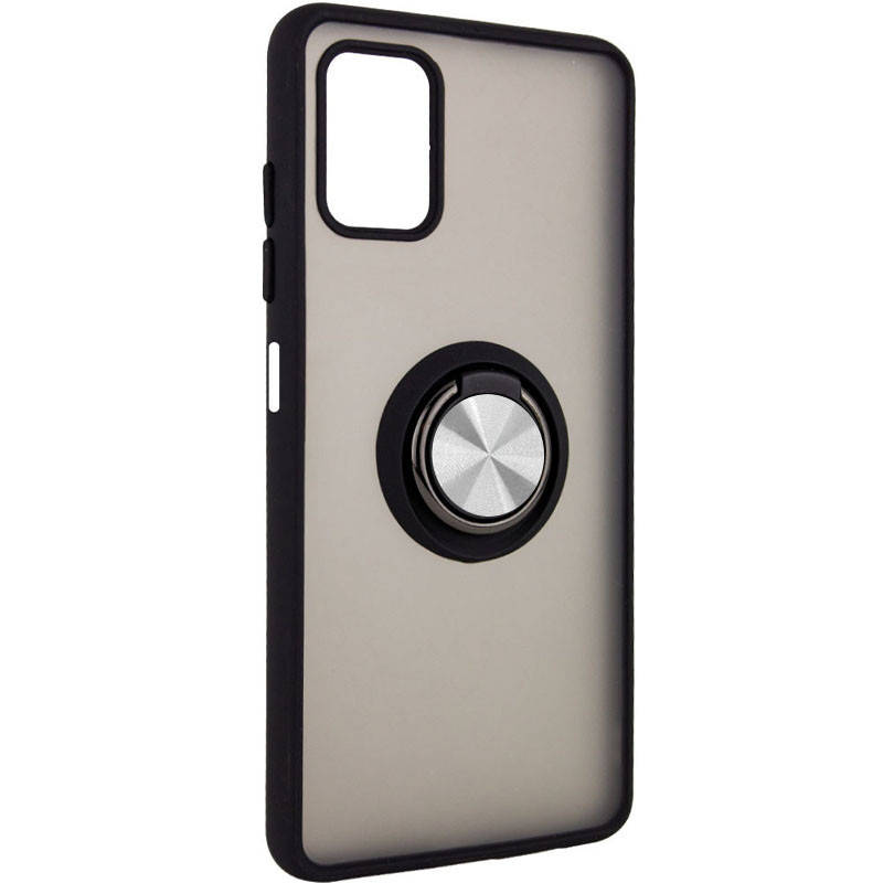 

TPU+PC чехол Deen ColorEdgingRing for Magnet для ZTE Blade V30, Черный