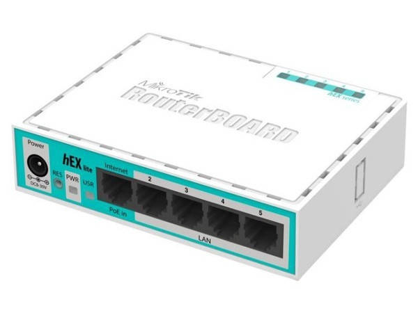 

Маршрутизатор MikroTik RB750r2 (hEX lite)