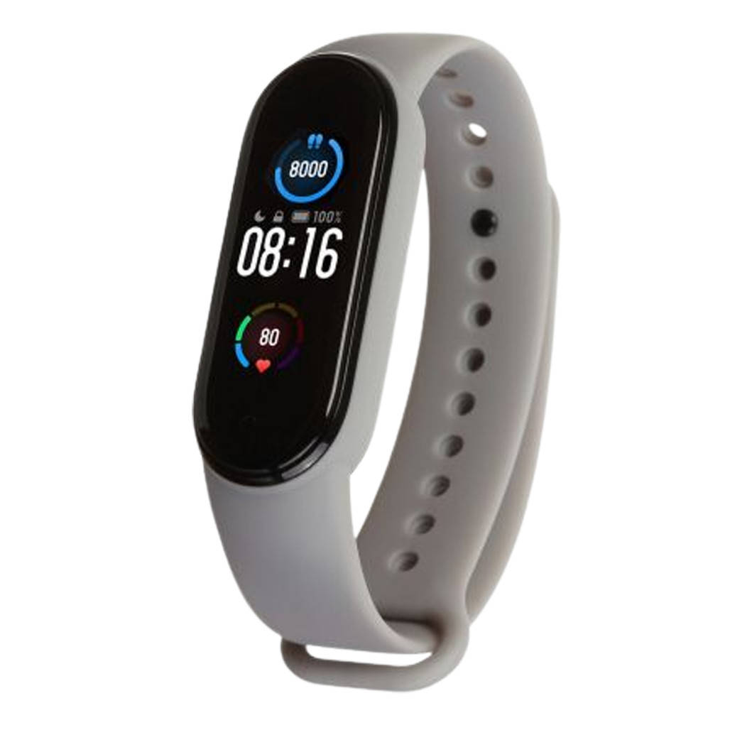 

Силиконовый ремешок для Xiaomi MI Band 5 / MI Band 6 (Light Grey) [49802]