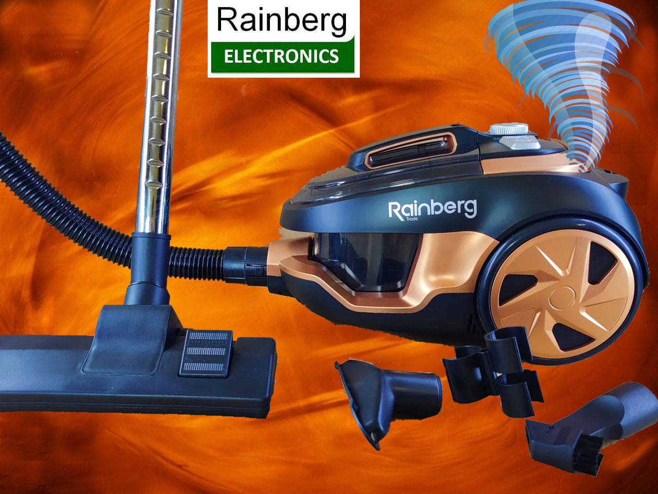 

Пылесос контейнерный безмешковый циклонного типа Rainberg RB-659