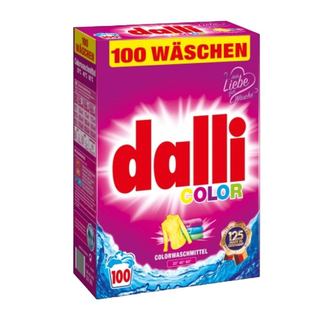 

Стиральный порошок Dalli Color предназначен для любых видов стирки цветного белья