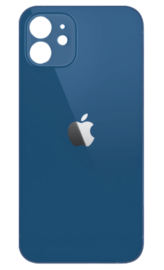 

Задняя крышка iPhone 12 (синяя) стекло, Синий