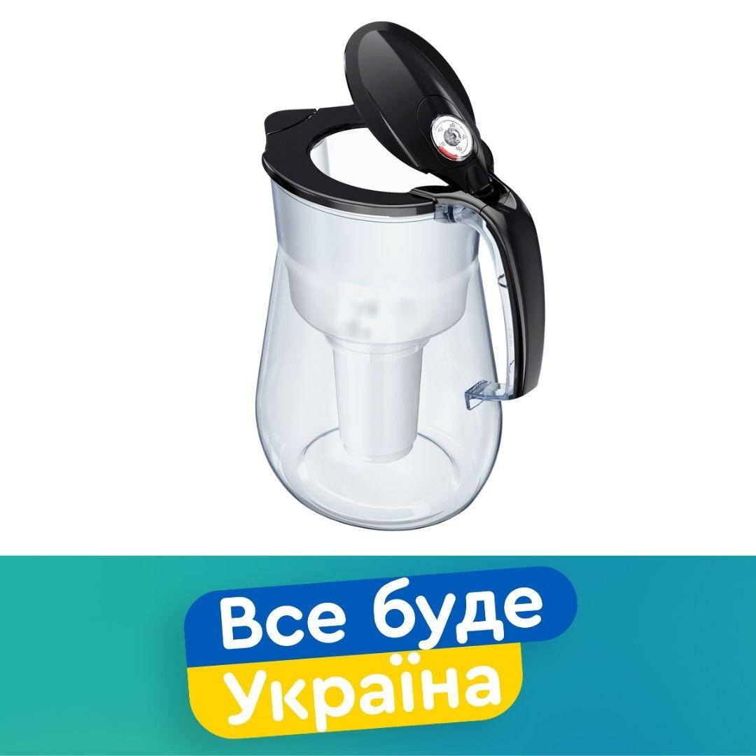 

4.2 л. Небьющийся прочный Аквафор Прованс 1 шт. / Фильтр-кувшин с картриджем Черный