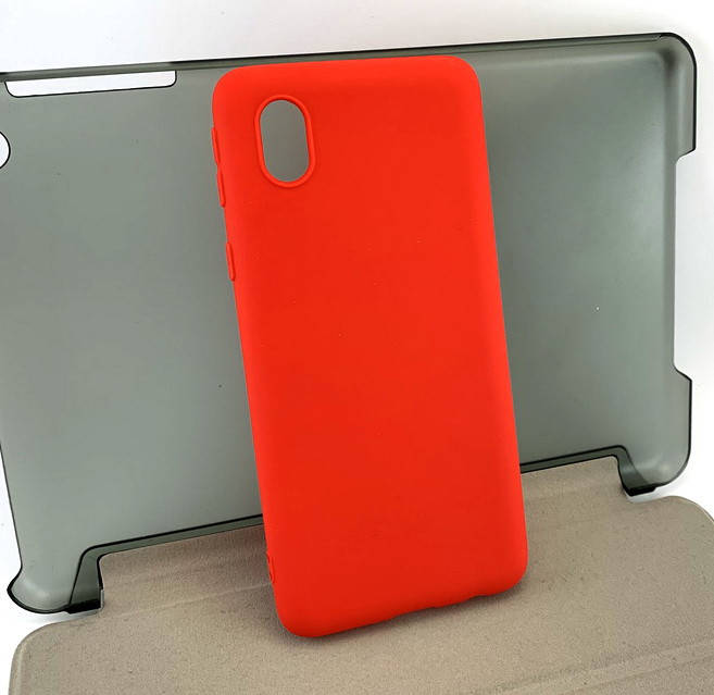 

Чехол для Samsung Galaxy A01 Core A013 накладка силиконовый противоударный Silicone Case красный