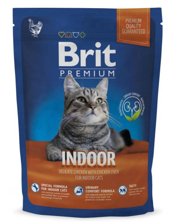 

Brit Premium Cat Indoor 1,5кг корм для кошек