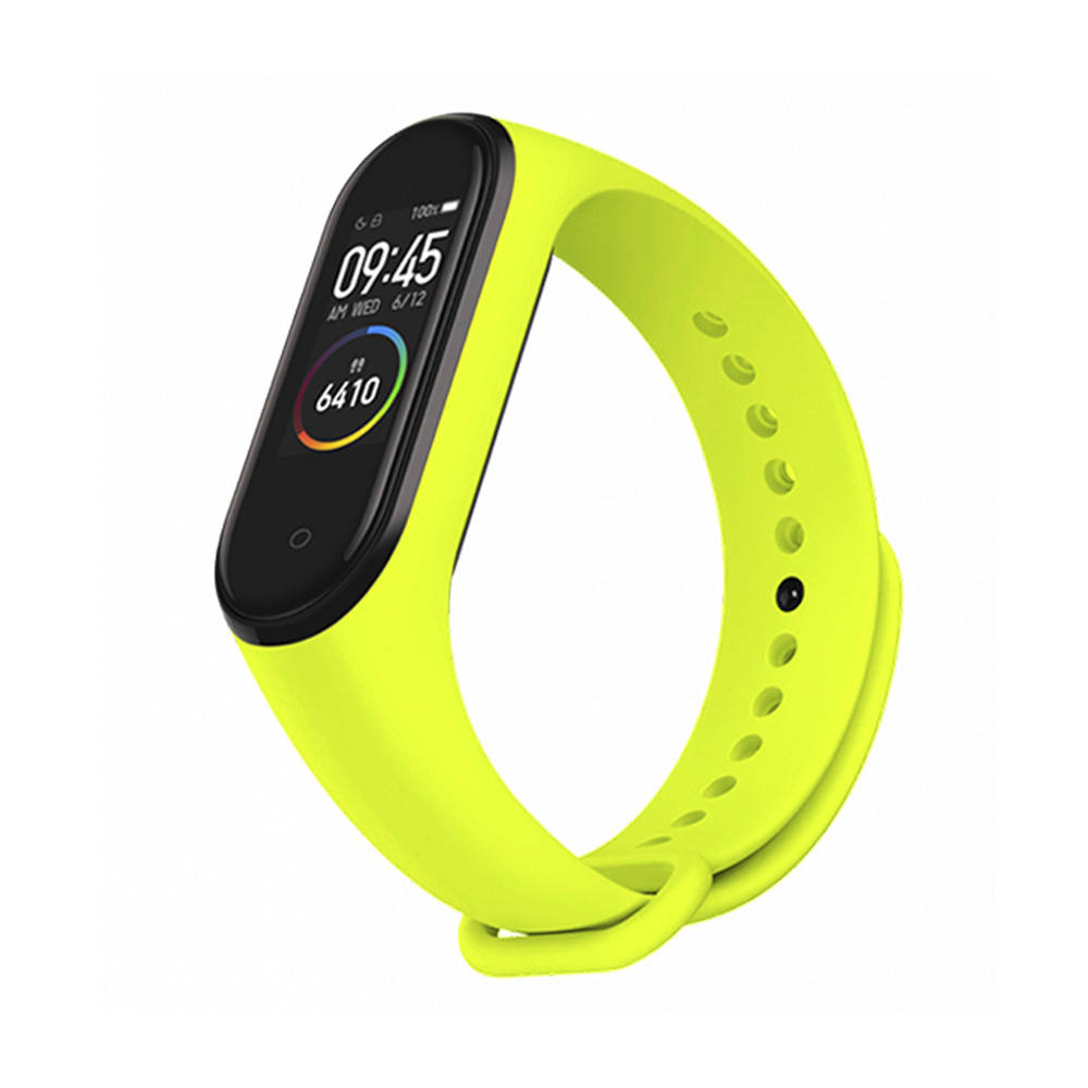 

Ремешок к браслету Mi Band 4 3 силиконовый Салатовый