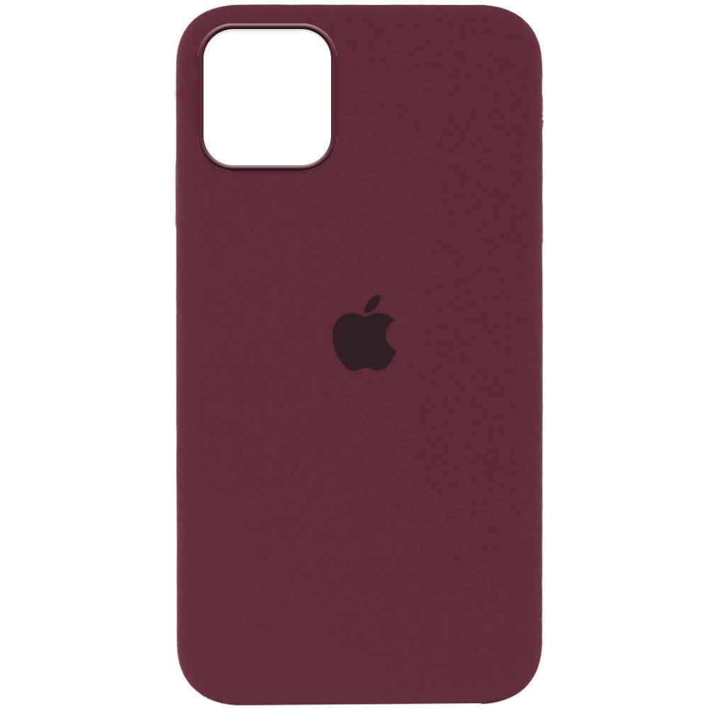 

Чехол на Iphone 12 (6.1") (Бордовый/Plum) Silicone Case Full Protective (AA)