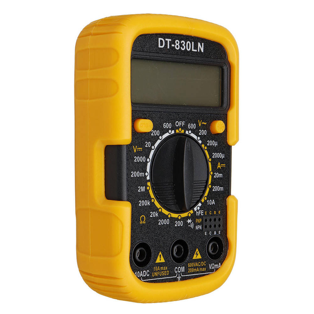

Мультиметр DT-830LN Измерения: V, A, R (124*105*43) 0,25 кг (100*65*32)