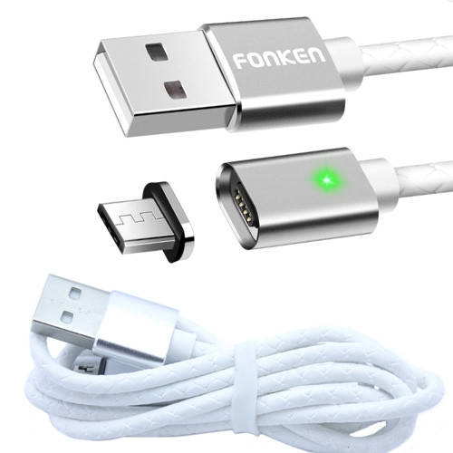 

MicroUSB магнитный дата кабель Samsung LG Xiaomi 2.4А 1м 2102-04539