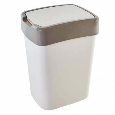 

Пластиковое ведро для мусора с крышкой "Евро" 10 лт