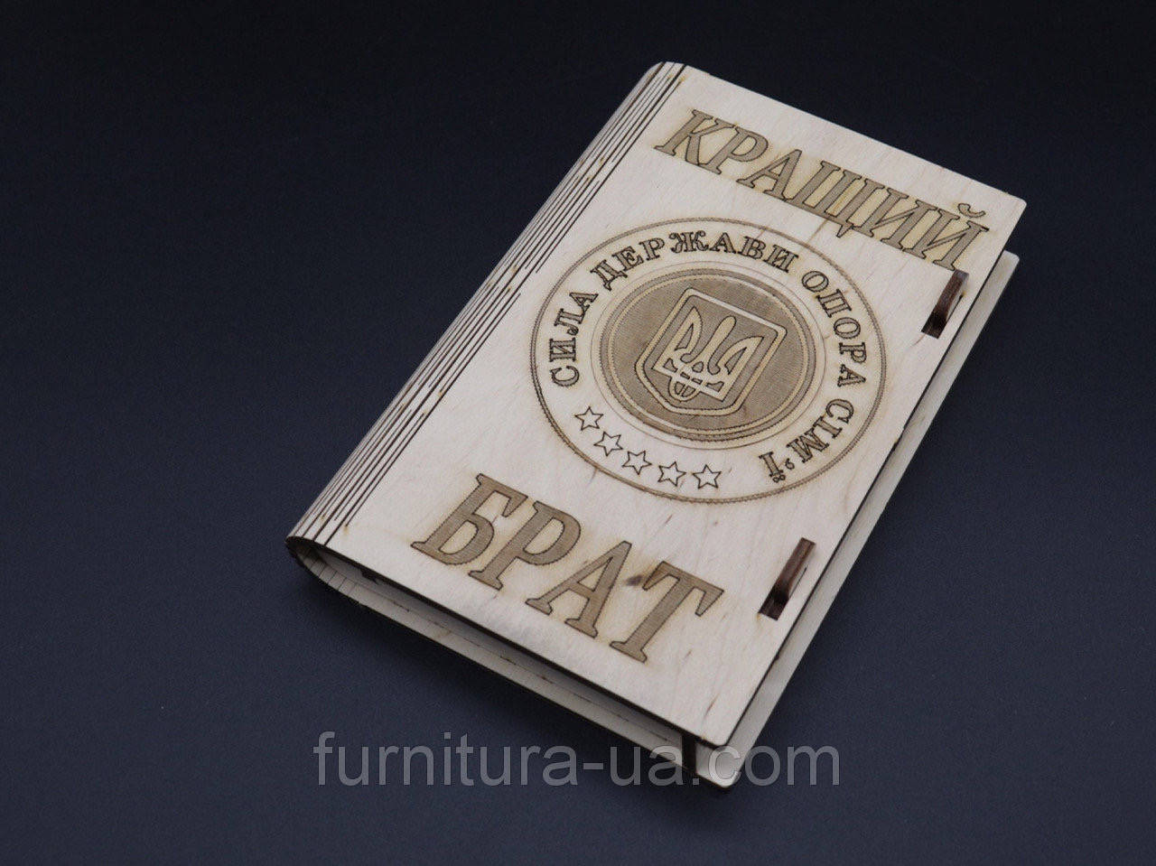 

Шкатулка-купюрница из фанеры. "Лучший брат". 12х17.5см