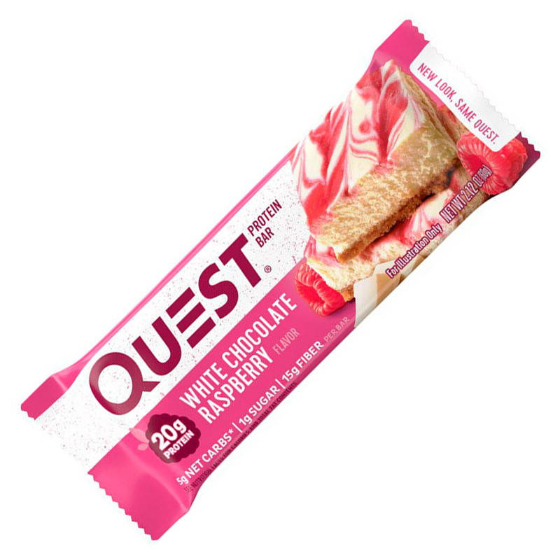 

Батончик Quest Nutrition Protein Bar, 60 грамм Белый шоколад малина