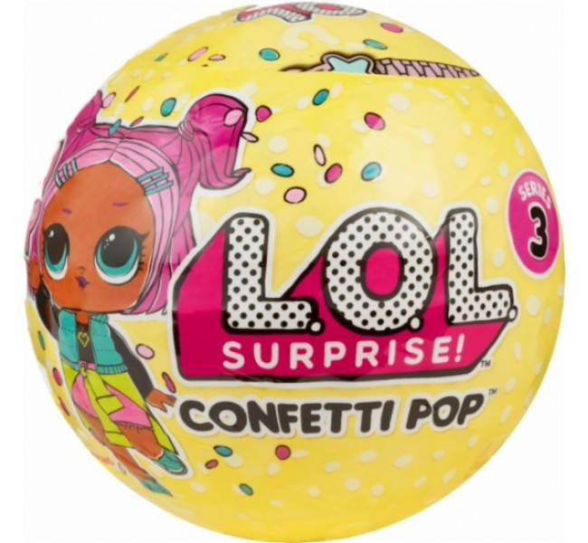 

ШАР LOL Confetti POP ЛОЛ Серии 3 Конфетти Поп