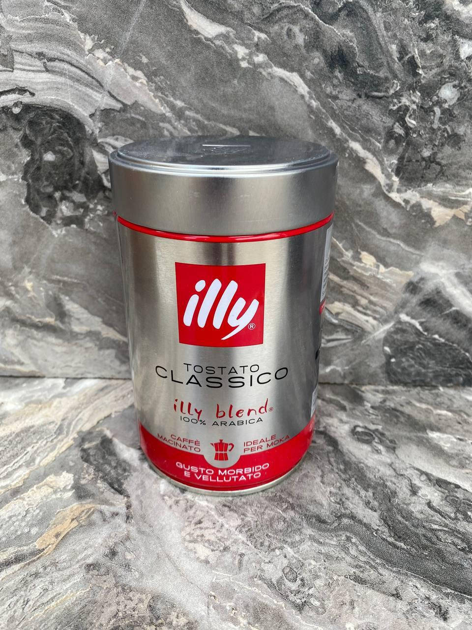 

Молотый кофе illy tostato Classico 100 % Арабика 250 грм