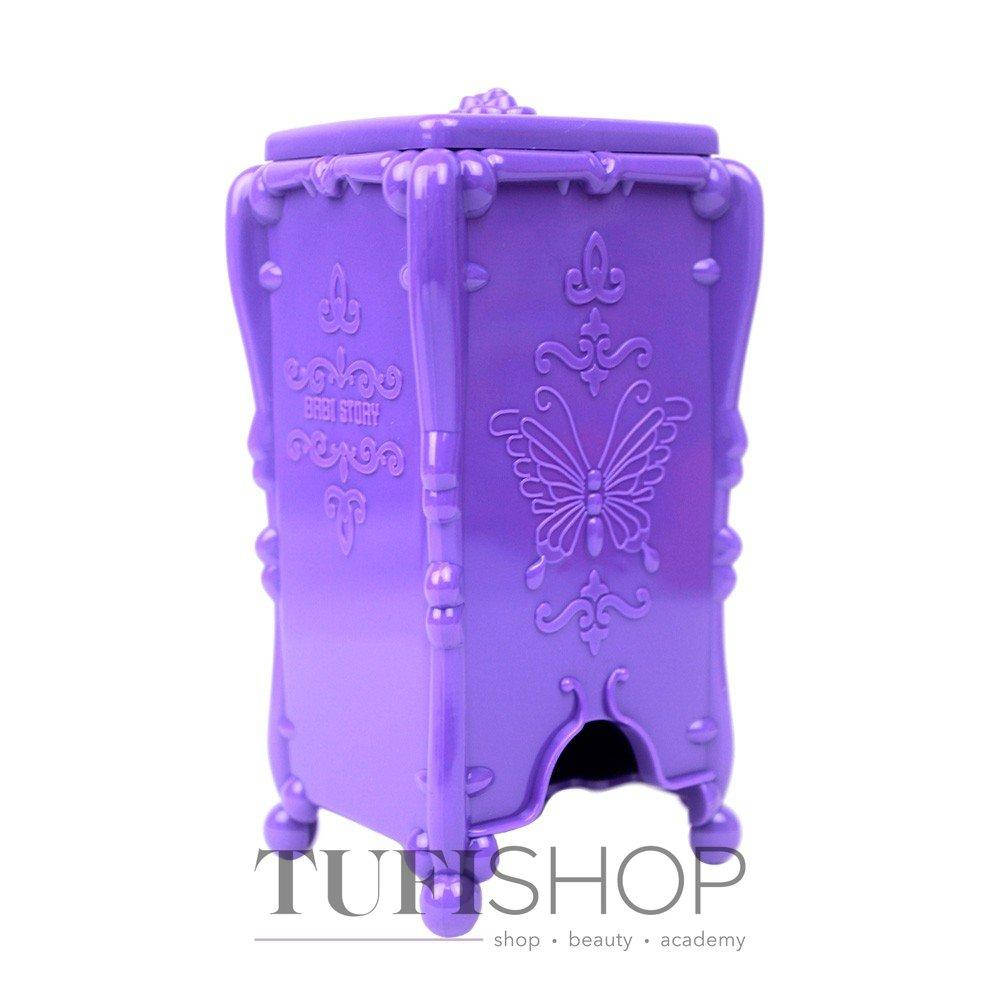 

Подставка для безворсовых салфеток фиолетовая YRE бабочки (G55)