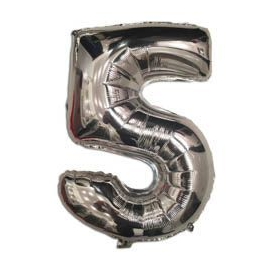 

Фольгированная цифра "5", СЕРЕБРО - 35 см (14 дюймов)